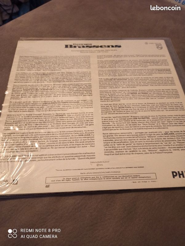 Vinyles Georges Brassens nouvelles chansons (image 2)