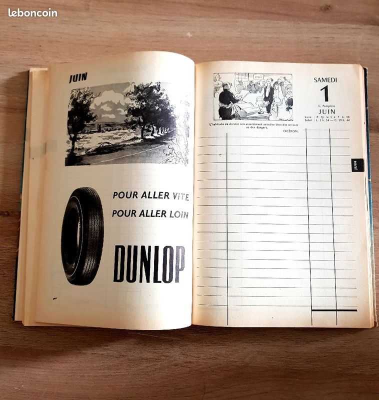 Agenda publicitaire Dunlop 1957 (image 2)