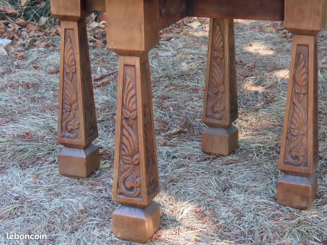 Table basse marocaine ronde bois (image 3)