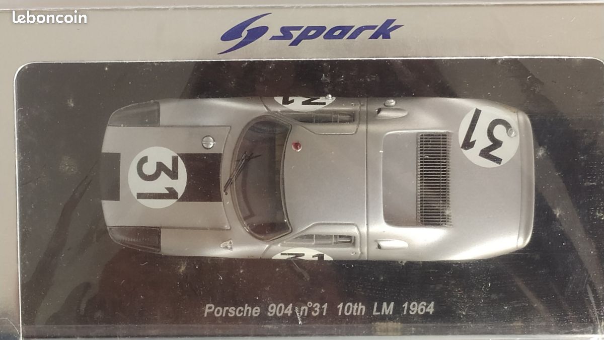 Look Smart 1/43 Porsche 904 GTS 1963 Argenté (ref LS308A) – NEUF En Boîte