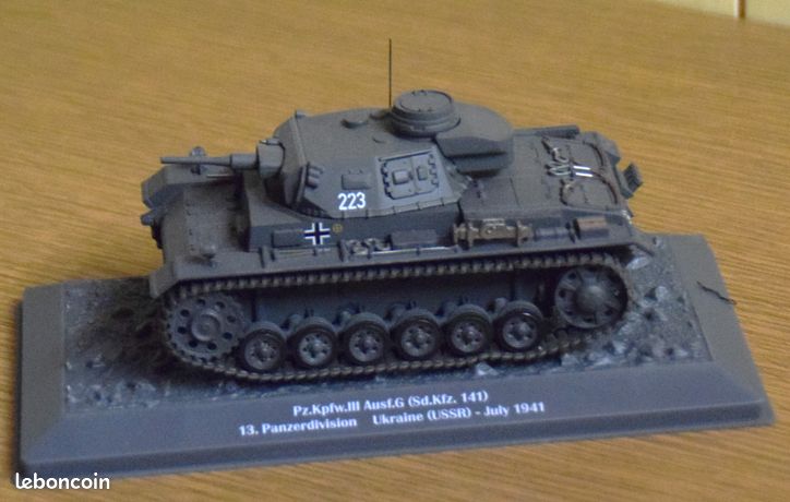 Char allemand PANZER II SABLE tobruk .. militaire altaya échelle 1:43