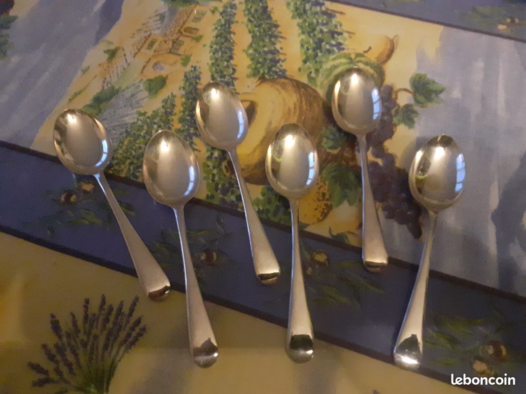 6 Pièces Set Cuillères Café & Fourchette Dessert Rétro – Style Vintage 3D Or/Argent, Alliage Zinc, Élégant Pour Thé & Gâteaux