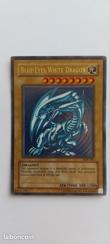 Yu-Gi-Oh Dragon Blanc aux Yeux Bleus - SDK-001 (Anglais) - Collection Yu-Gi-Oh Dragon Blanc aux Yeux Bleus - SDK-001 (Anglais) - Collection