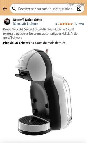 Krups Nescafé Dolce Gusto Mini Me – Machine à Café Automatique 15 Bars, Compacte & Personnalisable !