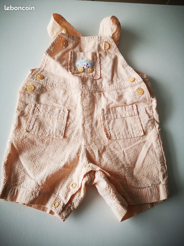 Combinaison short 3 mois Bout'chou neuve (image 1)