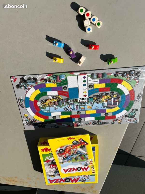 HABA Monza - Jeu De Société Enfant Course Sur Plateau Avec Voiture En Bois - 2 à 6 Joueurs Dès 5 Ans - 302204