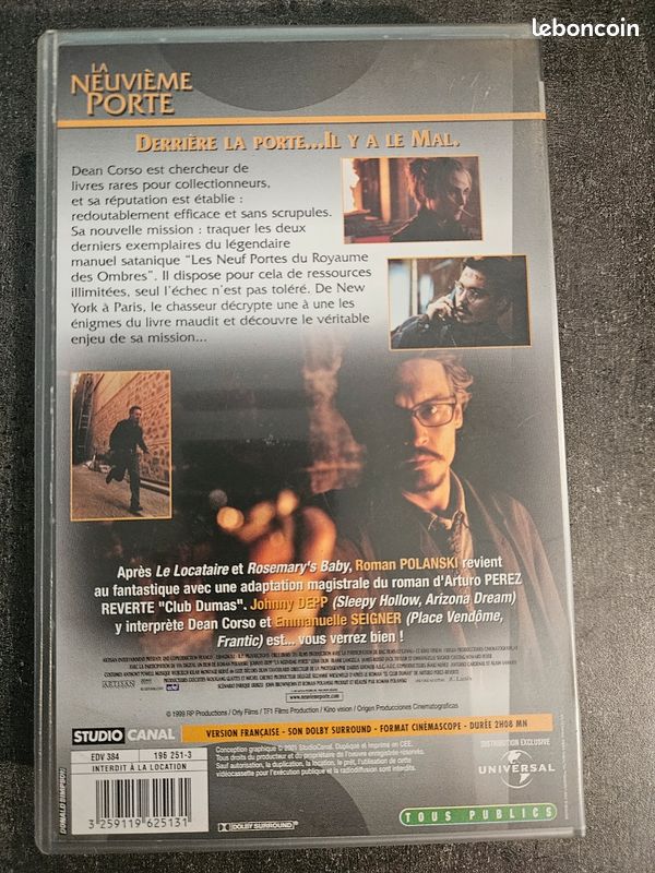 🎬 Lot 9 VHS Science-Fiction Culte – Matrix, eXistenZ, Planète des Singes, X-Files (image 15)