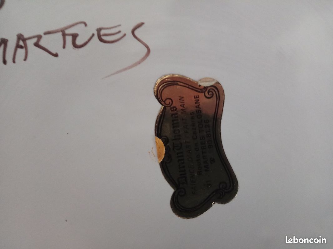 Plat fabrique DURAN de MARTRES TOLOSANE (image 4)