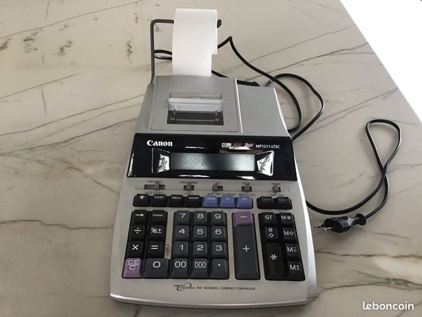 Caisse Enregistreuse Vintage Canon MP1411-DL – Fonctionnelle Avec Rouleau Papier