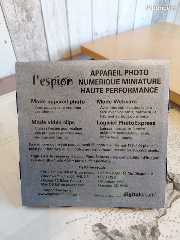 Appareil Photo Espion Ancien – Ch. Hiekel – Joues Caméra Discrète – Collection Occasion