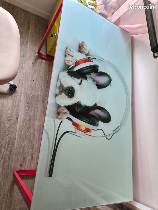 Bureau plateau en verre (image 3)