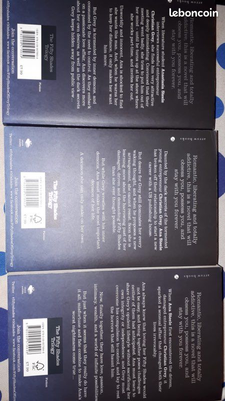 Trilogie 50 nuances de Grey en Anglais (image 3)