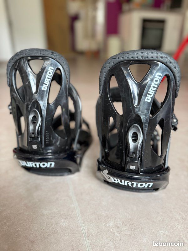Snowboard BURTON LTR d'occasion + fixations Head taille XS/S