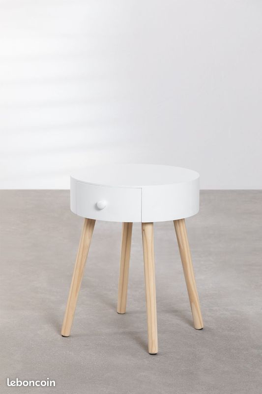 Ensemble 2 tables de chevet + 2 lampes marque SKLUM (image 4)