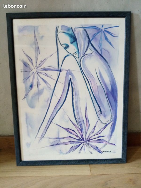 3 affiches lithographies encadrees sous verre (image 3)