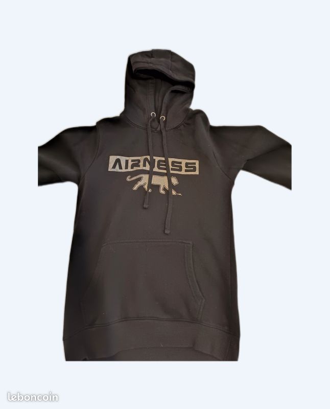 Sweat a capuche noir Airness M Vêtements