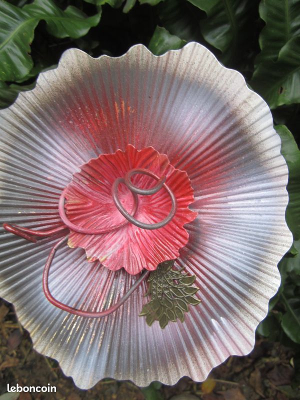 Effet Fleurs "les Grandes Corolles", Métal Création Artisanale, Pièce Unique Maison Jardin (image 14)
