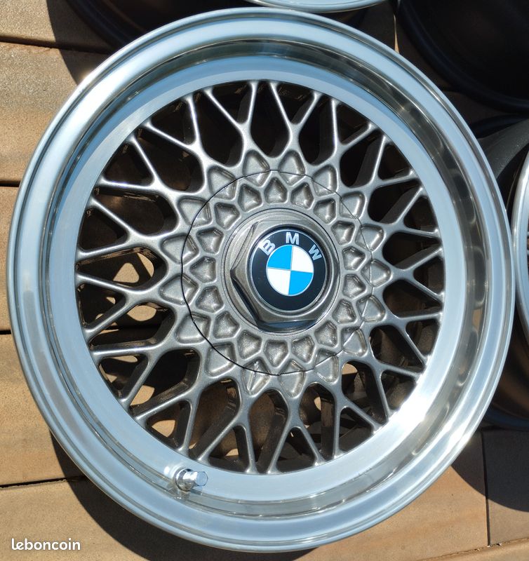 ♦️4 Magnifiques jantes BMW OEM E3 E9 E12 E23 E24 E28 E36 E34 E32 633 635 CSI M3 E30 BBS 5x120♦️ (image 3)