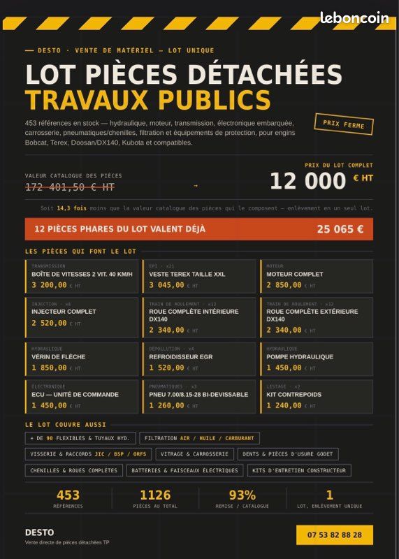 Lot pièces détachées TP (image 1)