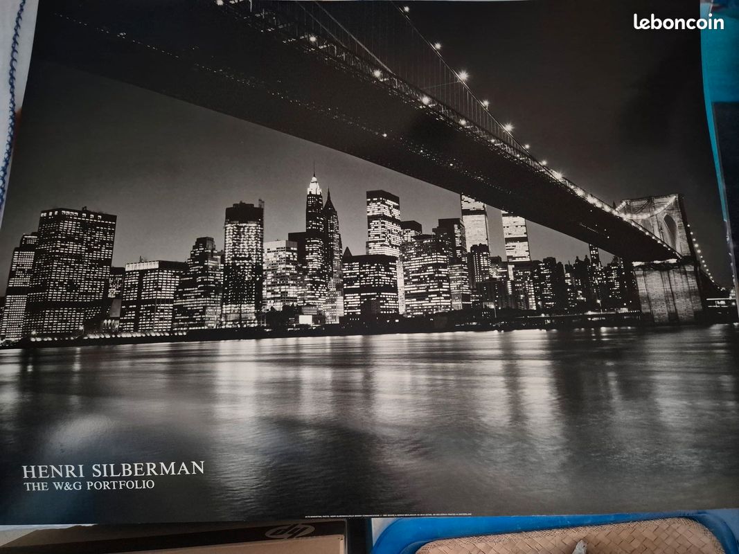 Poster vintage de New York. Photo de Henry SILBERMAN (image 1)