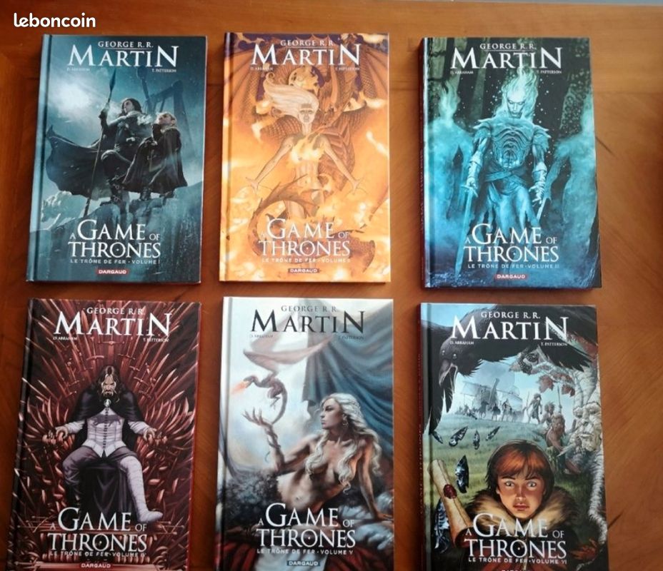 Superbe Lot GOT : 6 BD📚 game of thrones + 📙livre d'Énigmes +📓 mythologie GOT -50% port et garantie Leboncoin incluse (image 3)