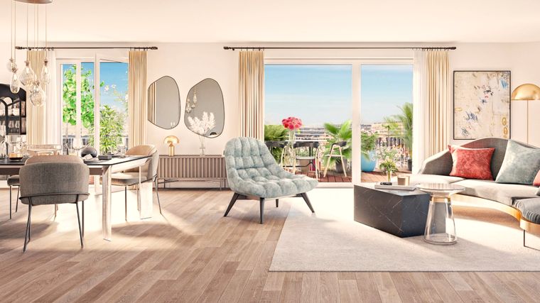 Appartement 4 pièce(s) 84 m²à vendre Paris-19e-arrondissement
