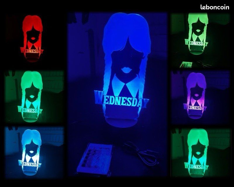 Grand Verre Wednesday – Officiel, Multicolore, Cadeau Anniversaire/Noël (neuf)