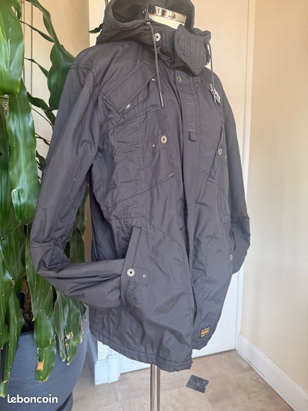 Parka noire homme G-Star Raw Denim (image 2)
