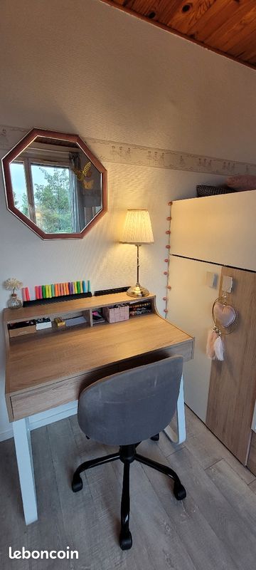 Chambre complète lits superposés bureaux et sièges (image 3)