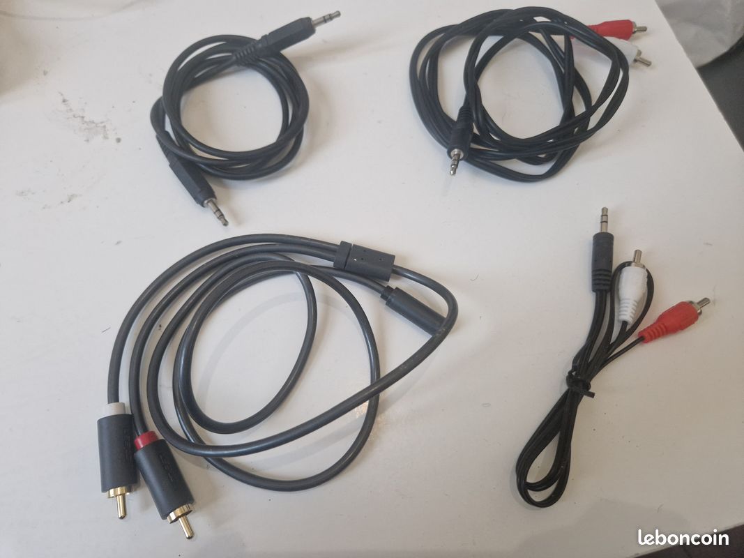 Cable adapteur audio Jack RCA et USB / jack male femelle 2 (image 2)
