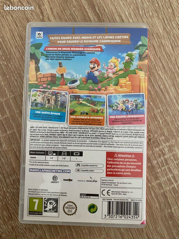 Jeux Nintendo switch super mario lapin cretin (image 2)