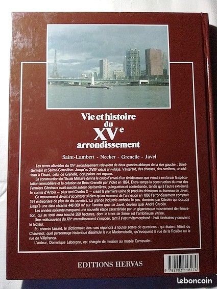 Livre touristique Paris : Vie et histoire du XVeme arrondissement (image 2)