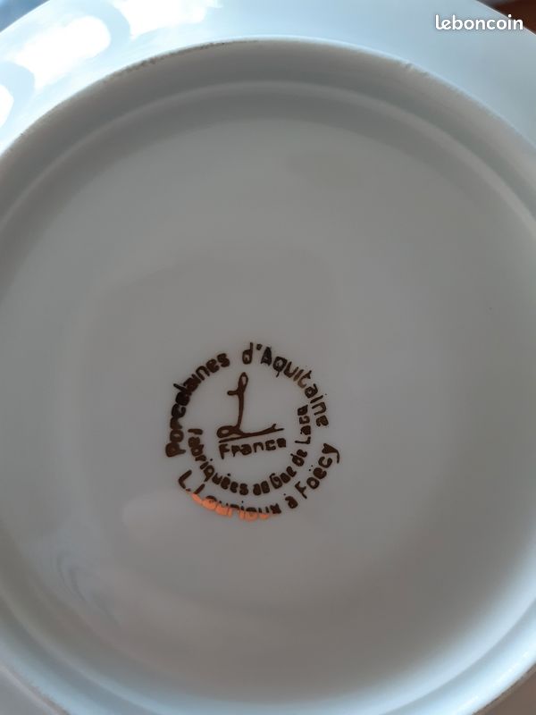 Service à thé/café, Porcelaine de Lacq (image 4)