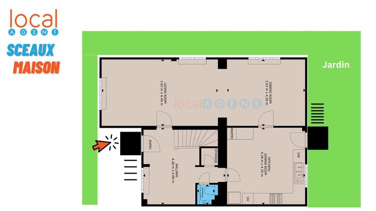 Maison a louer sceaux - 7 pièce(s) - 140 m2 - Surfyn