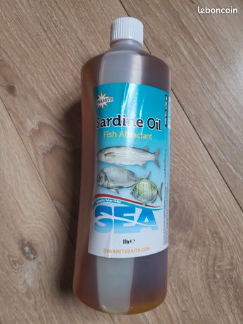 Huile De Sardine Dynamite Baits Pour La Pêche En Mer – Flacon 1L – Appât Liquide Puissant