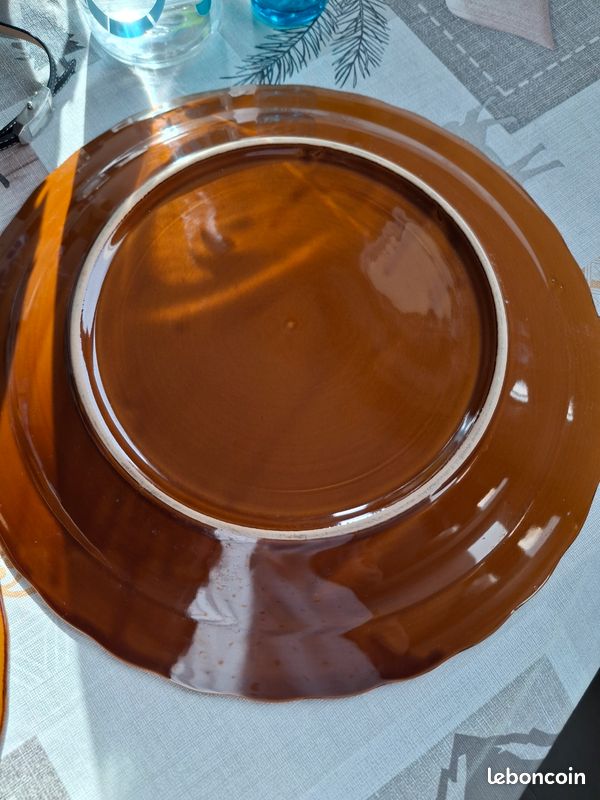 Lot de 2 plats de 35 cm décor paons (image 6)