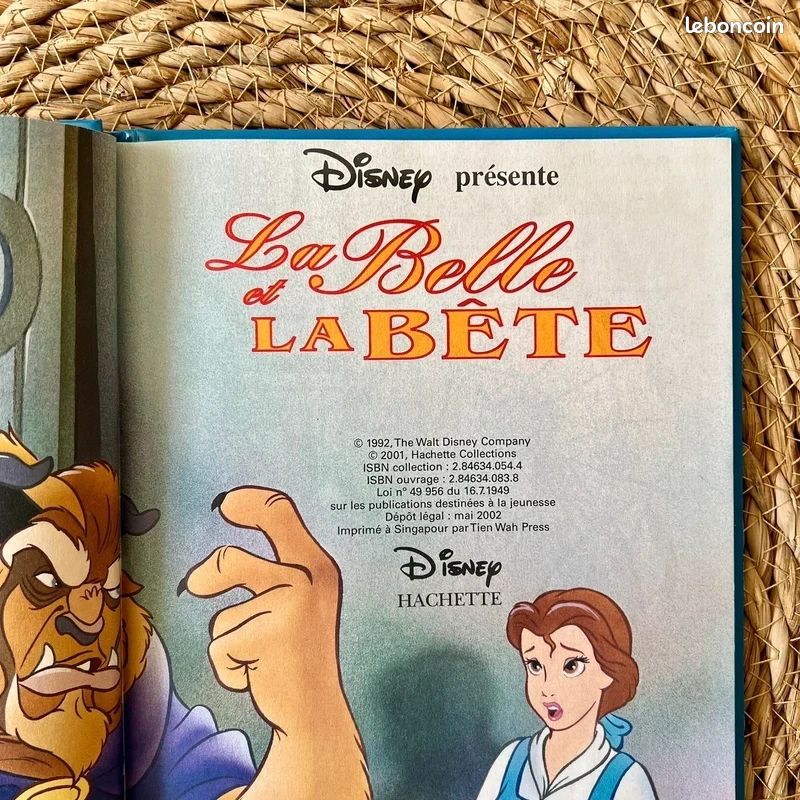 Livre Disney La Belle et la Bête Mickey Club du Livre Édition Hachette 2002 (image 4)