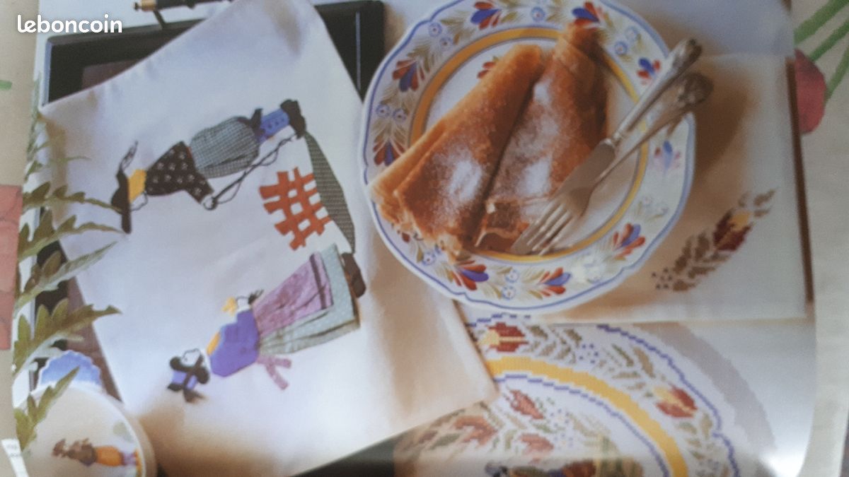 Deux livres broderie points comptés/ de croix (111123) (image 3)