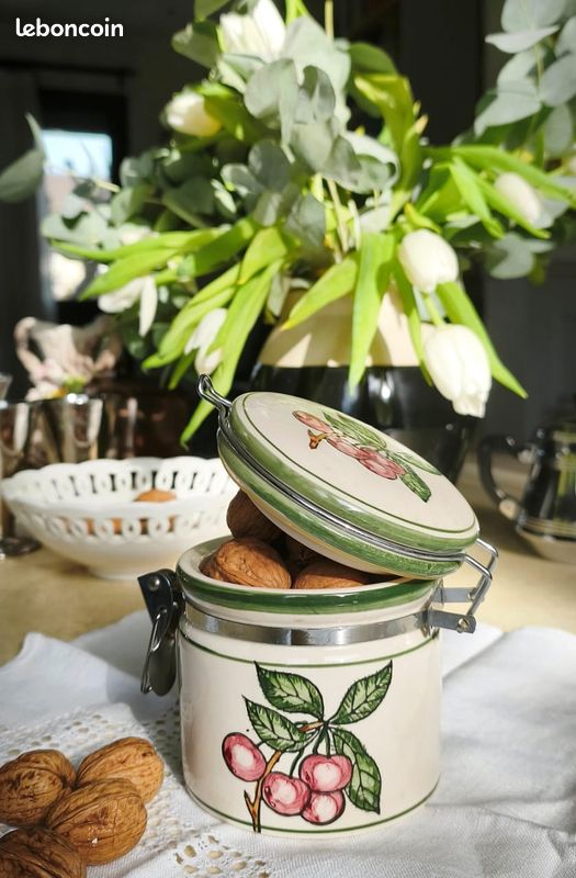 Ceramic Storage Jar with Clamp Lid (image 1)