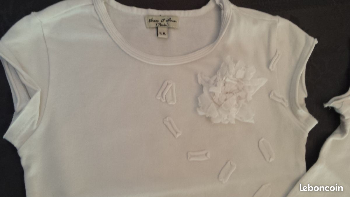 Lot 3 Tshirts fille "Eliane et Léna" 5a (image 3)