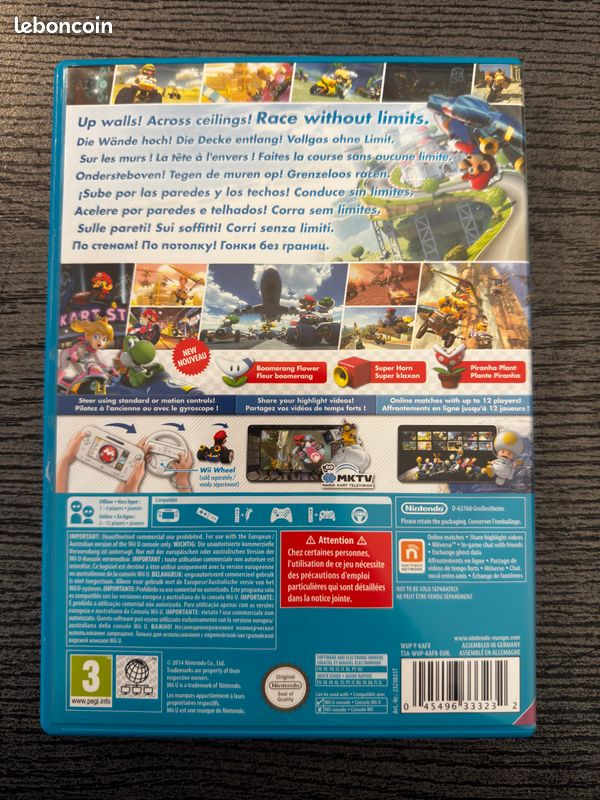 Wii U 32Go Noir pack Mario Kart 8 + 4 jeux (image 10)