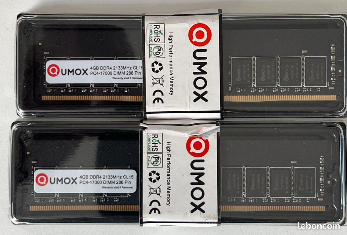 Lot de Mémoire Vive RAM pour ordinateur DDR3/DDR4 et serveur ECC (image 4)