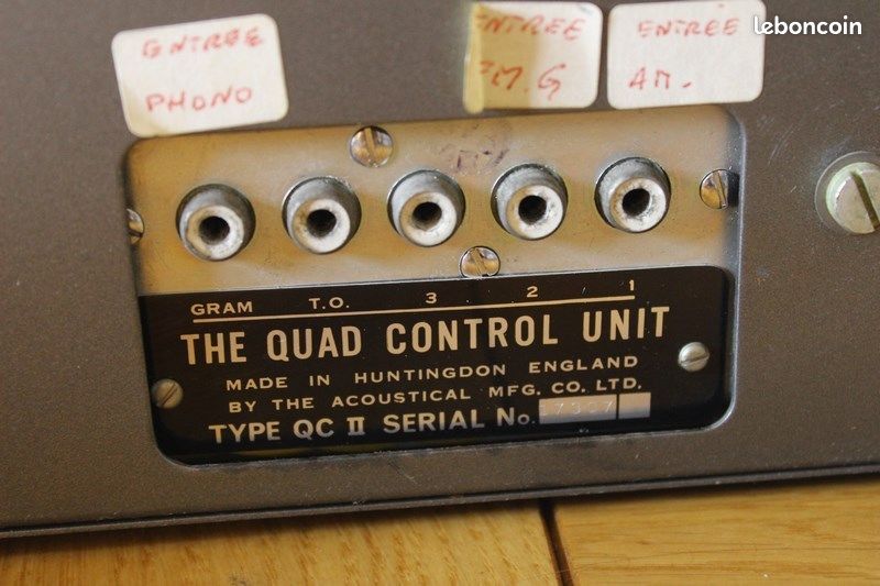 2 unit ampli quad ii ampli tubes + quad qcii + quad tuner vintage original (image 2)