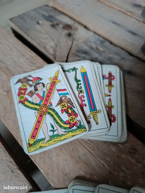 JEU DE TAROT Héron - Complet - Édition Vintage - Cartes et règles EUR