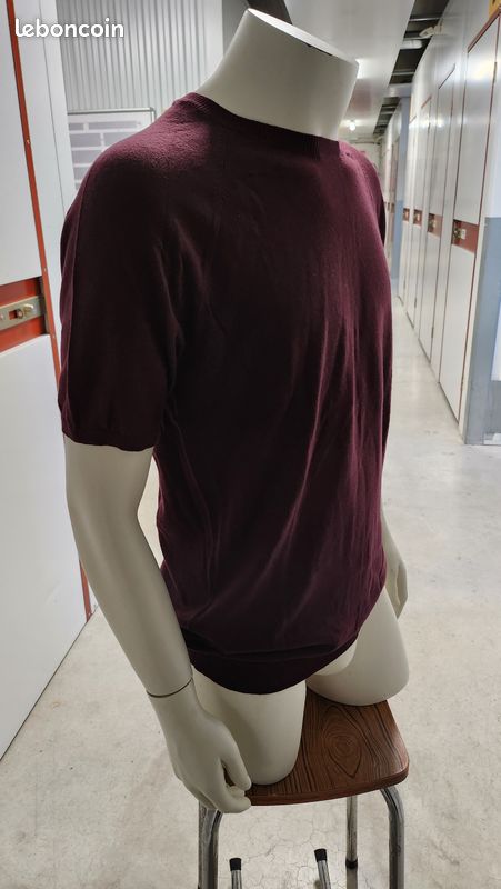 👕 Pull Bershka - Bordeaux, Manches Courtes, Taille XL (image 3)