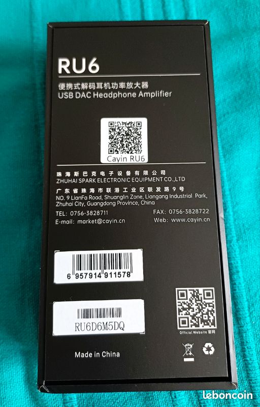 Dongle DAC Cayin RU6 R-2R neuf (image 11)