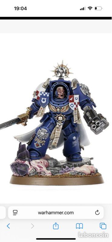 Warhammer 40k – Capitaine En Armure Terminator Ultramarines – Figurine Peinte Sur Commande