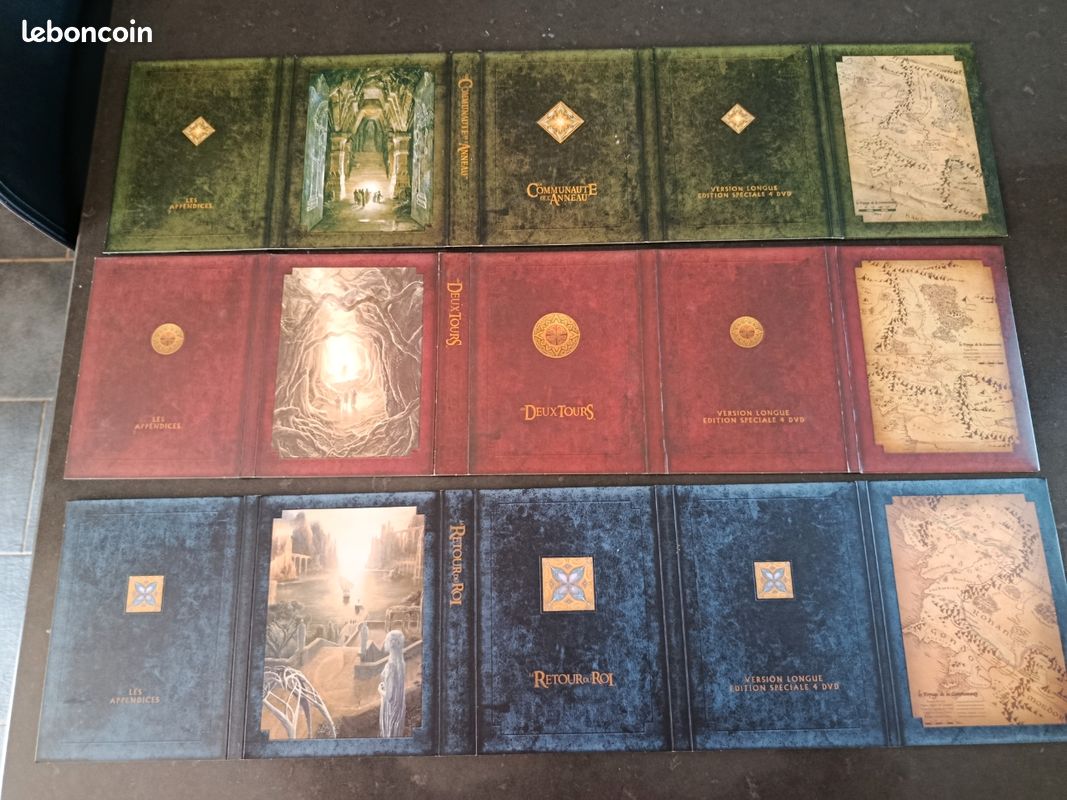 Intégrale le seigneur des anneaux 4 DVD pour chaque volet. Édition spéciale version longue (image 3)
