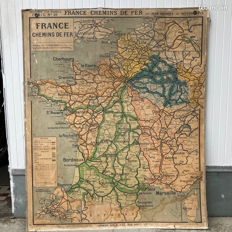 Lot de 2 Cartes Scolaires FRANCE n°12 et 31 PAR FAUL KAEPPELIN (image 3)