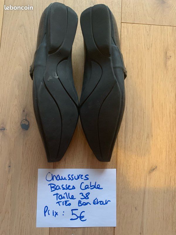 Chaussures basses Câble grises T38 très bon état (image 2)